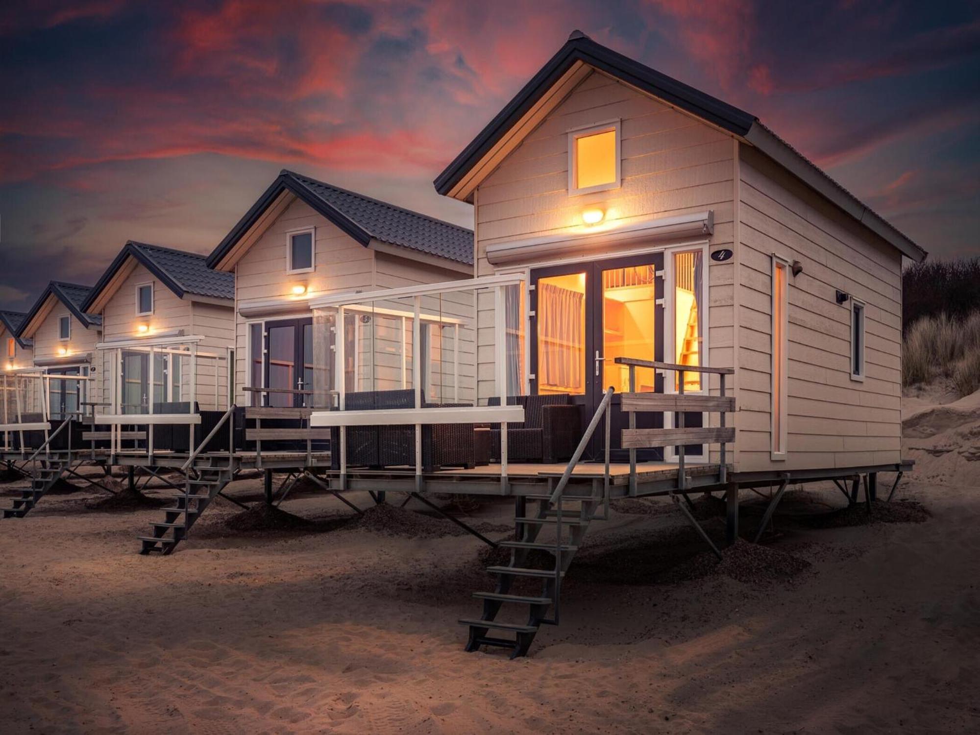 Villa Studio In A Mini-Campsite Near Beach Vrouwenpolder Exterior foto